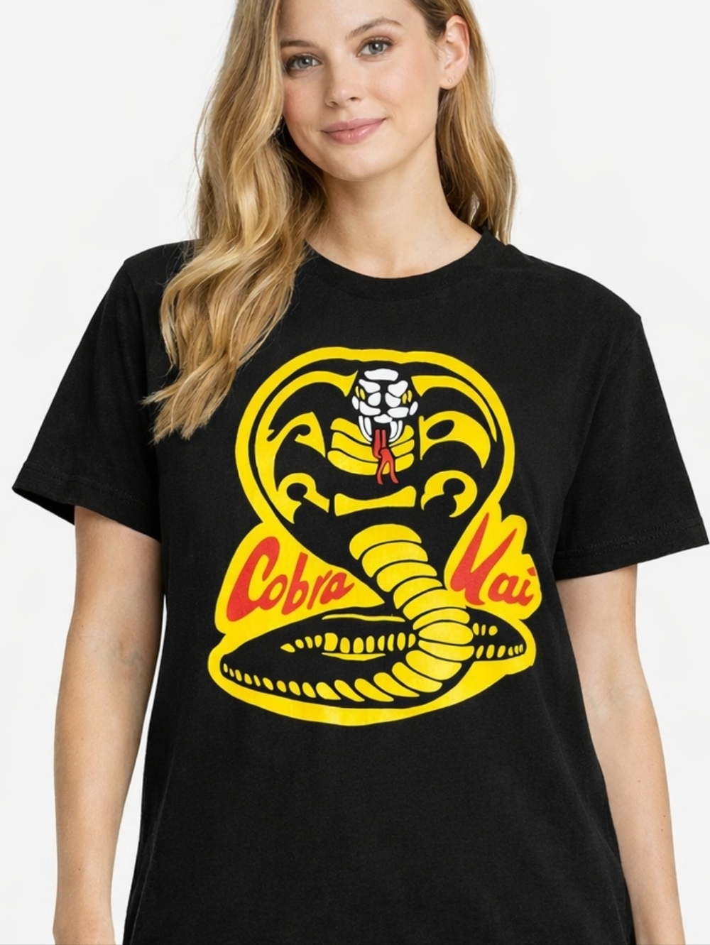 Cobra Kai Logo Graphic T-Shirt Black Karate Kid Series Tee Unisex
